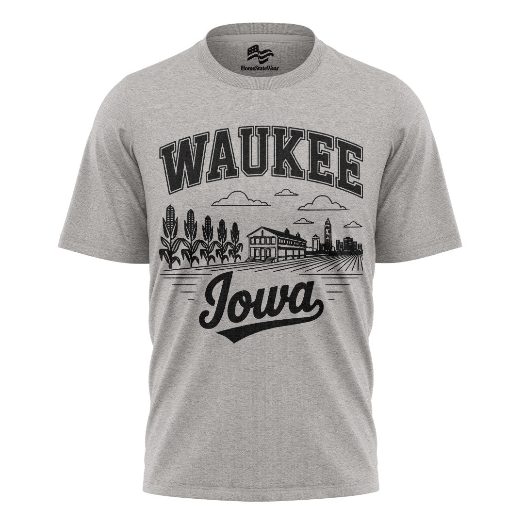 Waukee Iowa Comfort Colors Tee | Midwest Skyline Shirt
