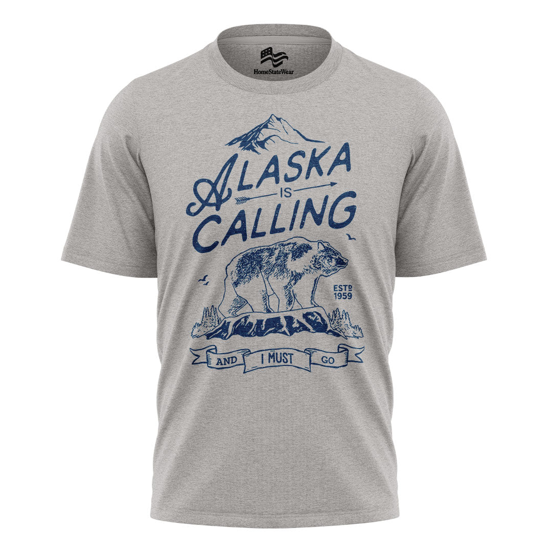 Alaska Is Calling Bear Travel Vacation Shirt