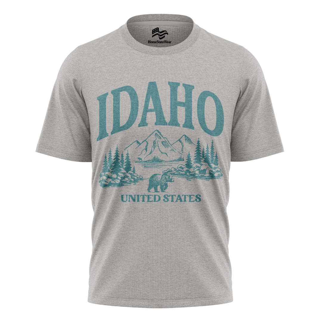 Idaho Wanderlust T-Shirt Mountain Nature Gift