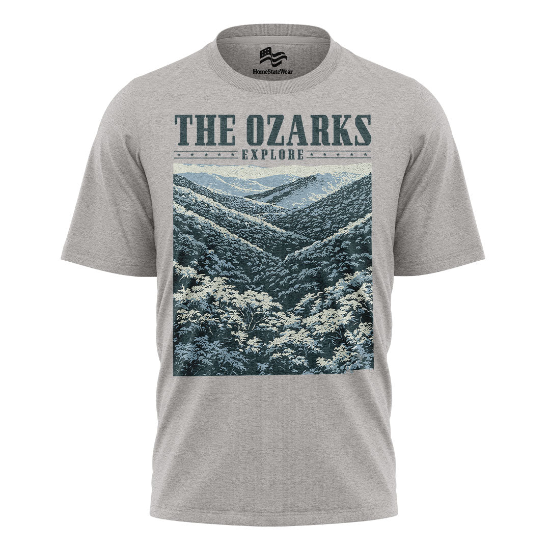 The Ozarks Mountain T-Shirt, Comfort Colors Nature Graphic Tee