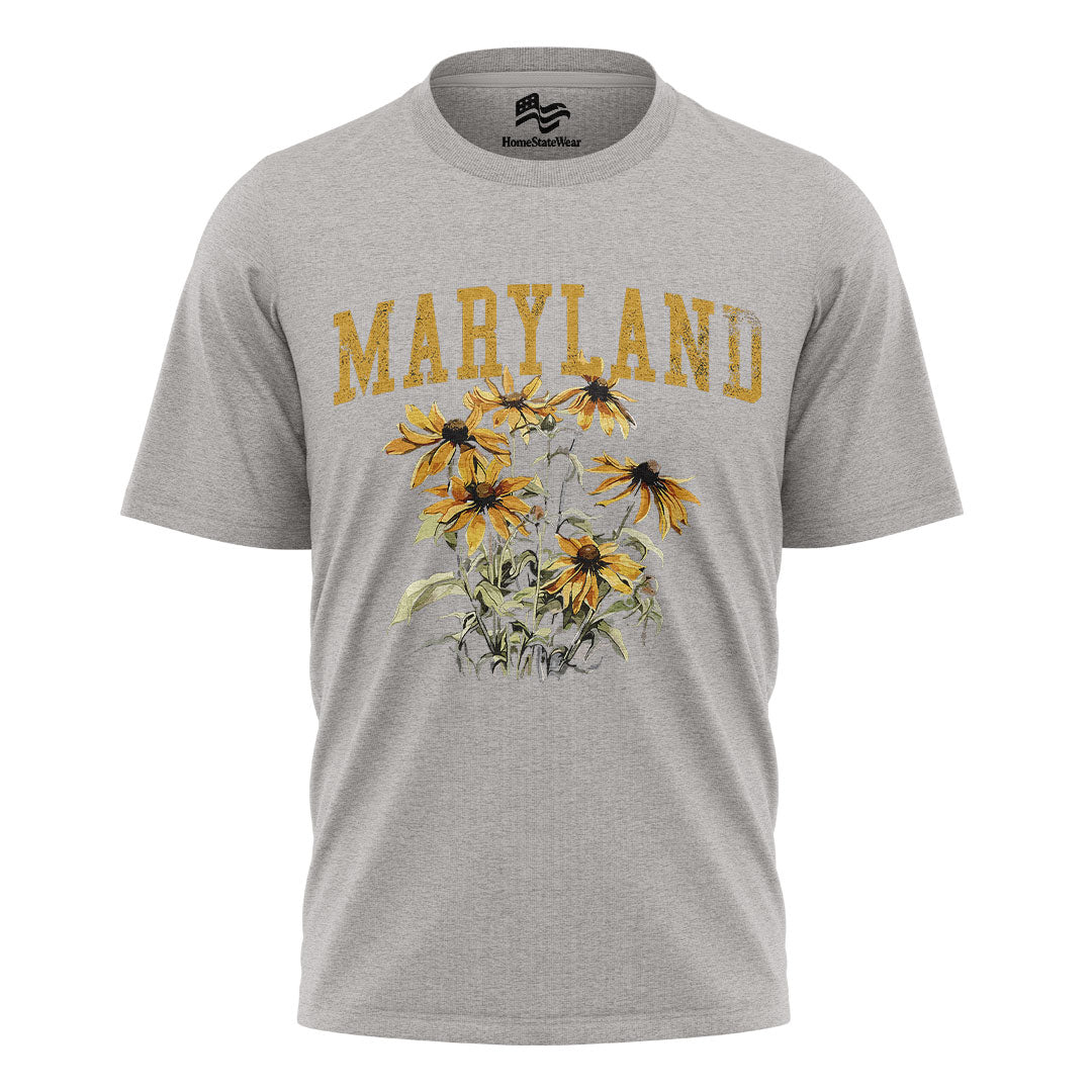 Maryland Black-Eyed Susan Comfort Colors Tee | State Flower Gift Shirt