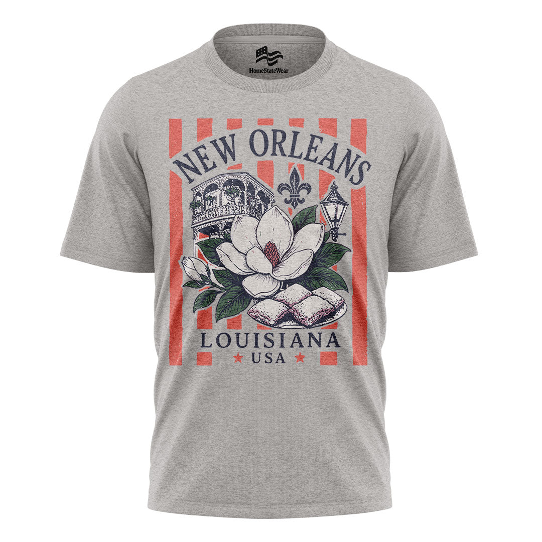 Louisiana Shirt Vintage Bayou Graphic Tee Southern Style T Shirt Swamp Nature Travel Souvenir Cajun Aesthetic Casual Outfit Style Trend