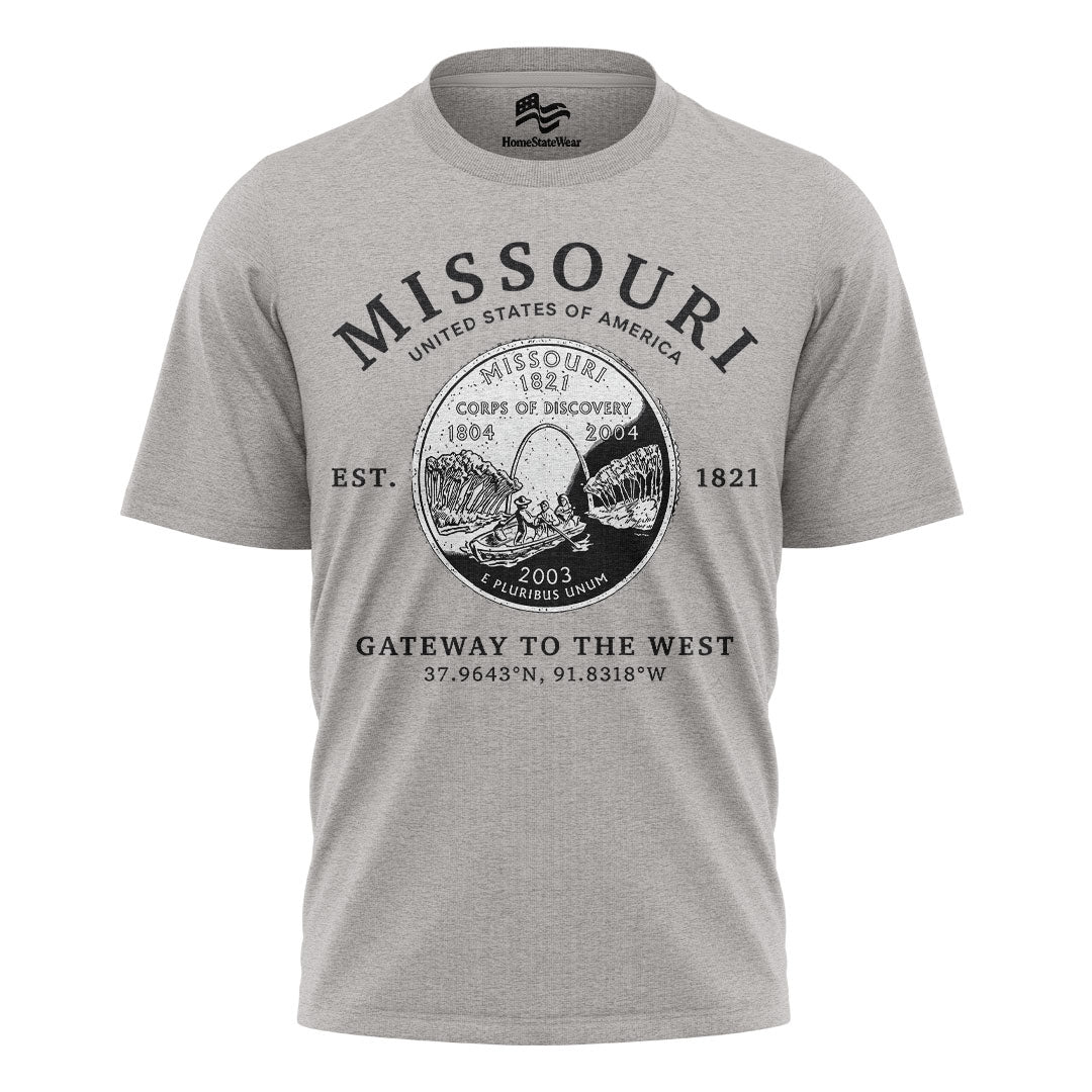 Missouri Show-Me State T-Shirt, Missouri Quarter Graphic Tee