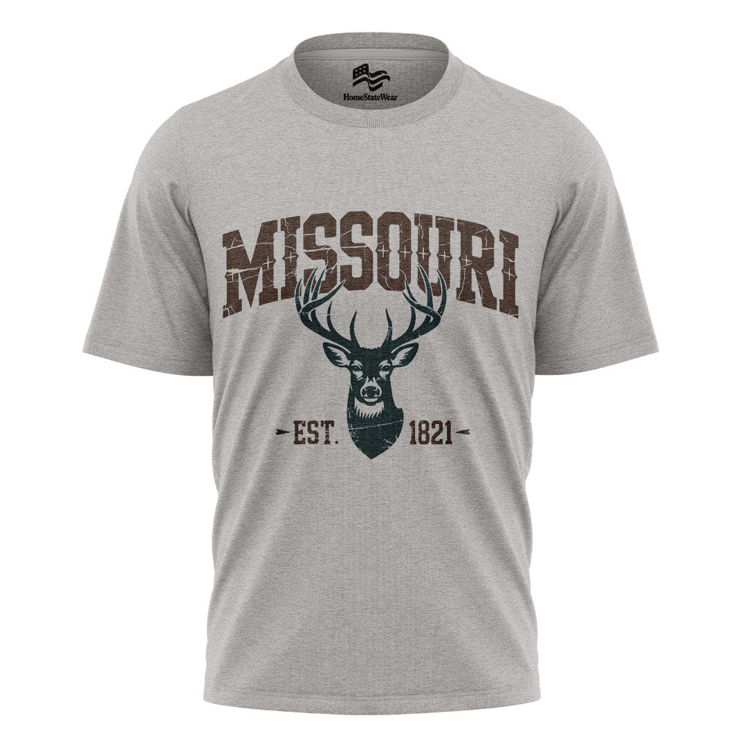 Missouri Deer Hunting T-Shirt, Vintage Wildlife Outdoor Tee