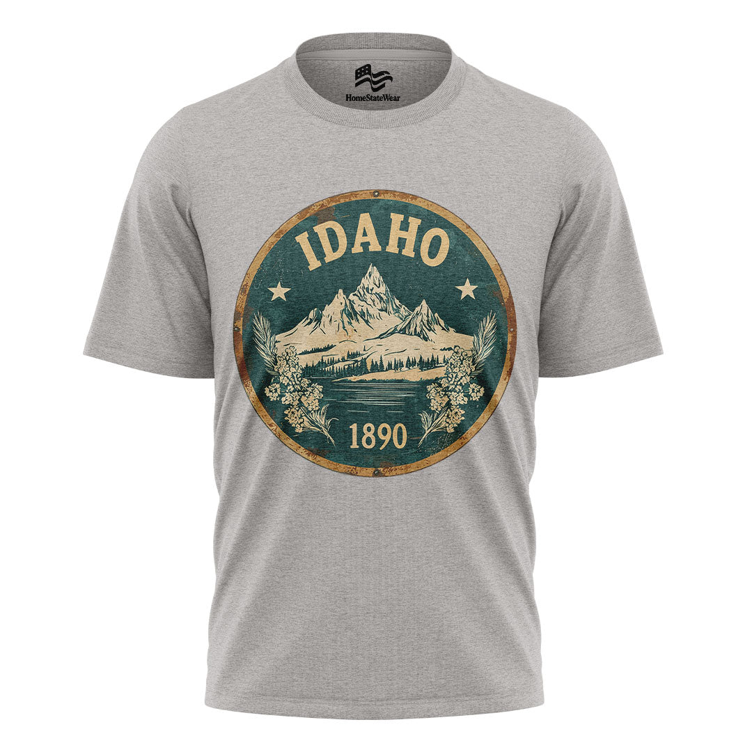 Idaho Mountain Graphic Tee | Scenic Nature Hiking Shirt