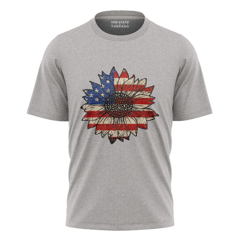 Sunflower USA Flag Vintage Shirt