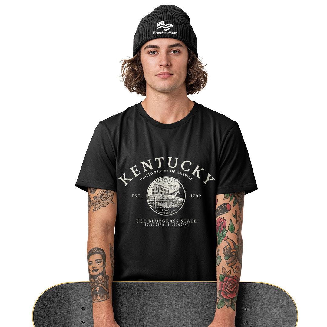 Kentucky Quarter T-Shirt | Bluegrass State Souvenir Tee
