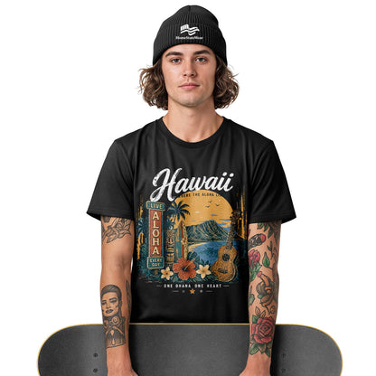 Hawaii Aloha Retro Tropical Beach Vacation Shirt