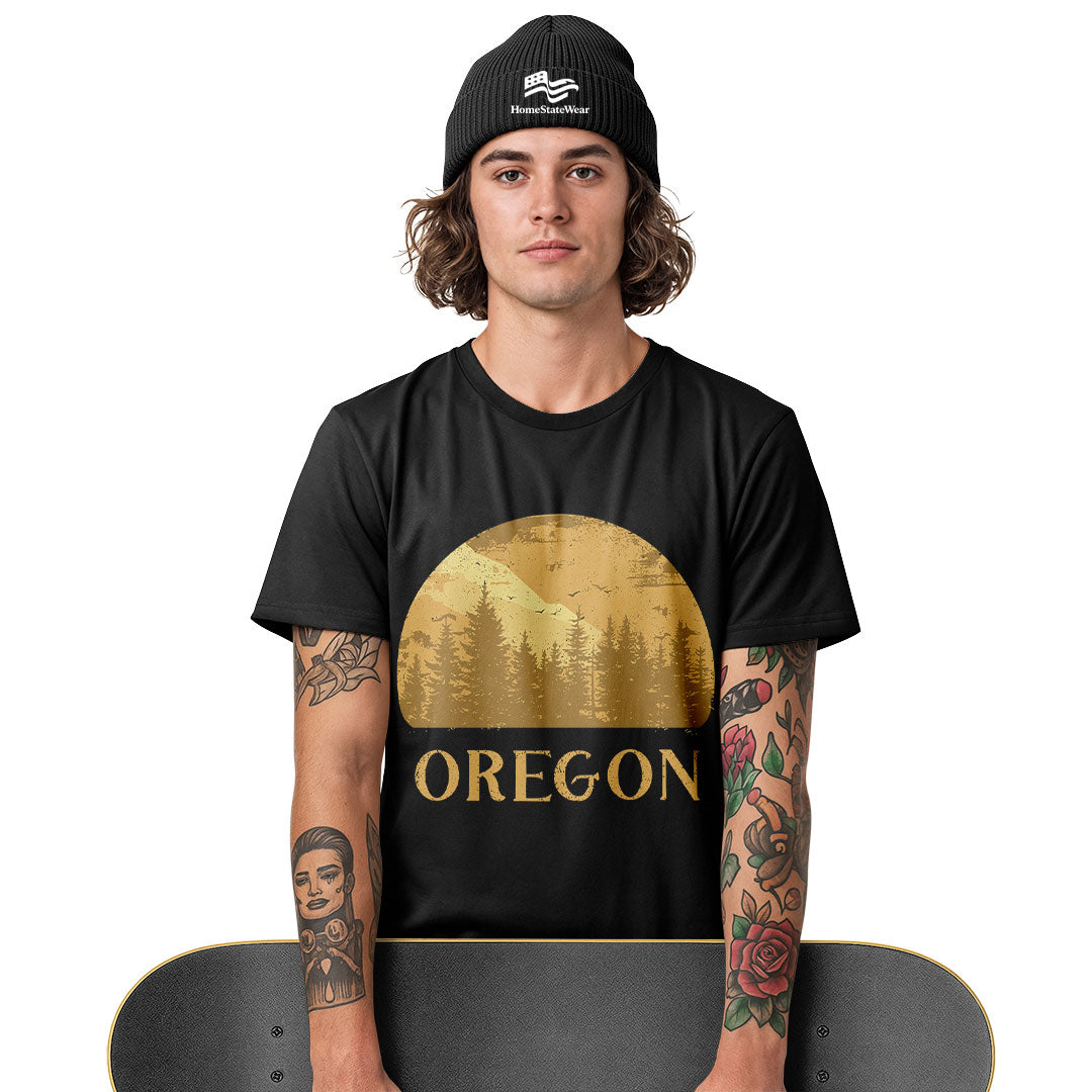 Oregon Comfort Colors® T-Shirt, Pacific Northwest Mountain Souvenir Tee