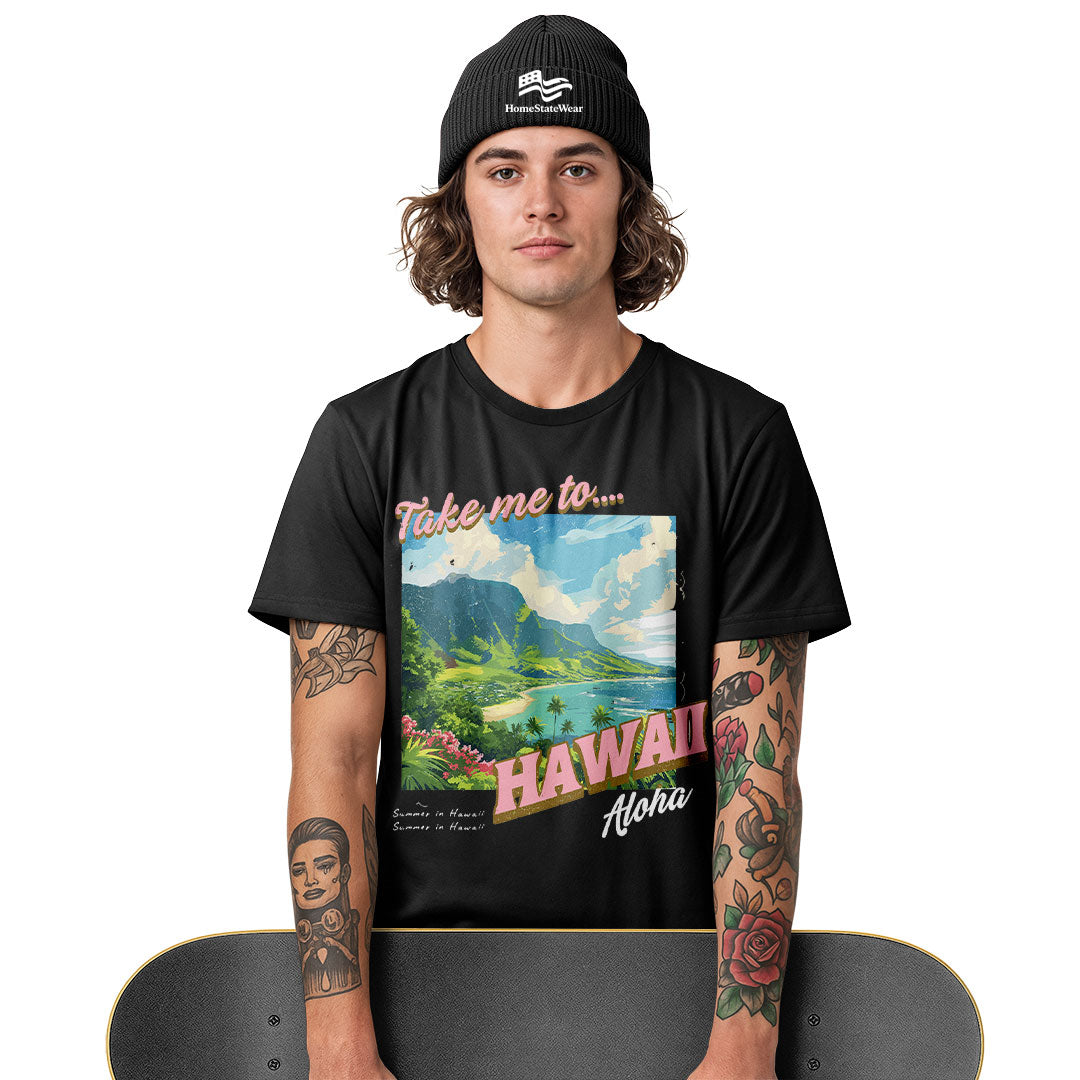 Hawaii Aloha State Comfort Colors Retro Summer Beach Shirt