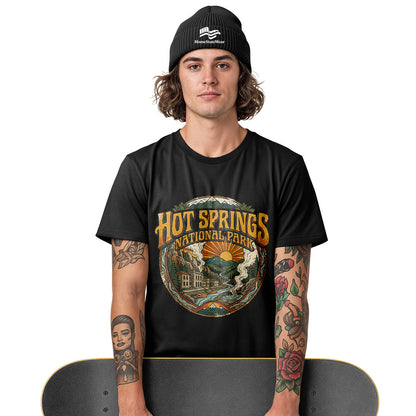 Hot Springs National Park Tee | Retro Bathhouse Row Travel Shirt