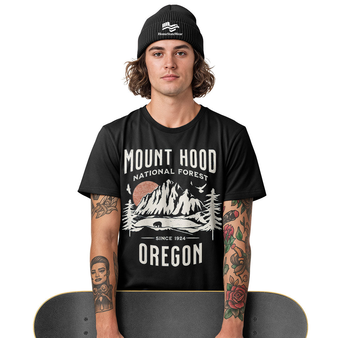 Mount Hood National Forest Comfort Colors® T-Shirt, Oregon Hiking Souvenir Tee