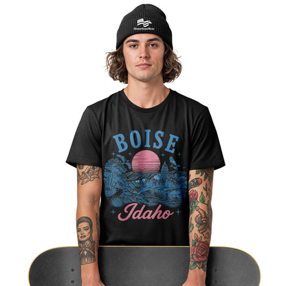 Boise Idaho Comfort Colors Tee | Retro City Travel Shirt