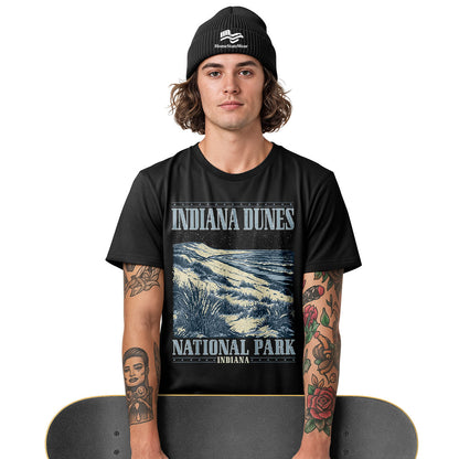 Indiana Dunes Comfort Colors Tee | Retro National Park Shirt