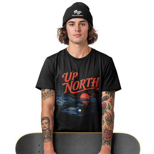 Up North Lake Life Tee | Vintage Cabin Vacation Shirt