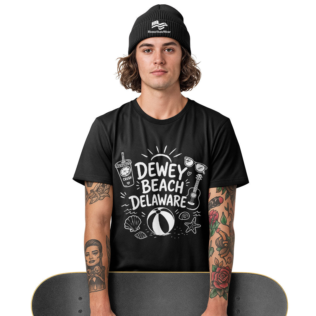 Dewey Beach Comfort Colors Tee | Delaware Summer Beach Shirt