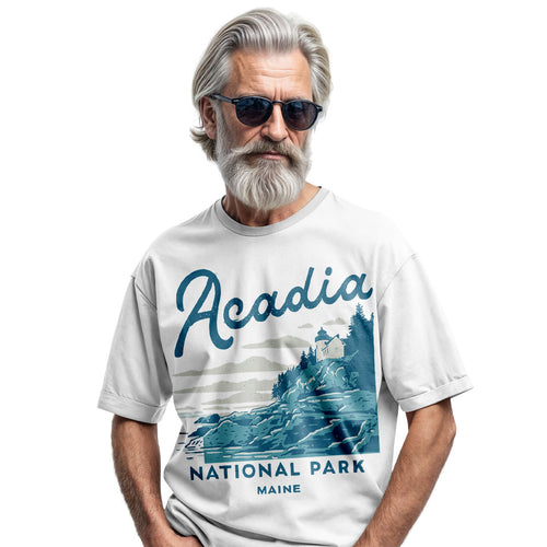 Acadia National Park Maine Tee | Vintage Travel Shirt