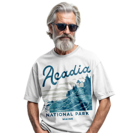 Acadia National Park Maine Tee | Vintage Travel Shirt