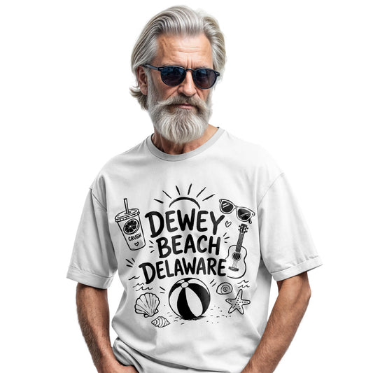 Dewey Beach Comfort Colors Tee | Delaware Summer Beach Shirt