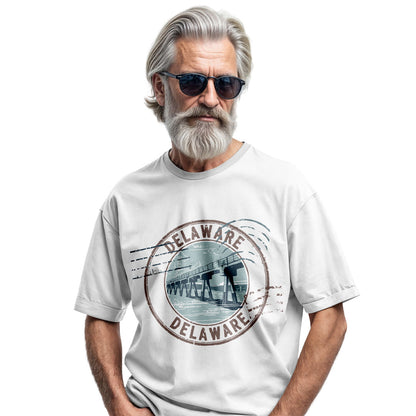 Delaware Bridge Graphic Tee | Scenic Landmark Souvenir Shirt