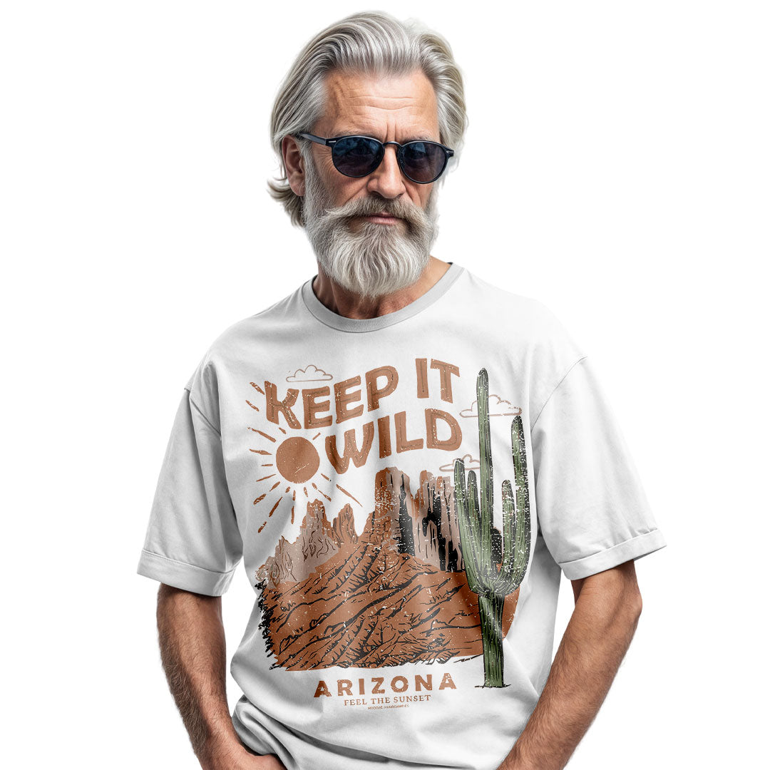 Keep It Wild Desert Graphic Tee, Southwest Nature Lover Gift