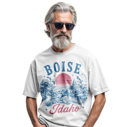 Boise Idaho Comfort Colors Tee | Retro City Travel Shirt