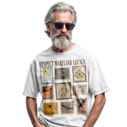 Maryland Wildlife T-Shirt | Bird Flower Nature Gift Tee