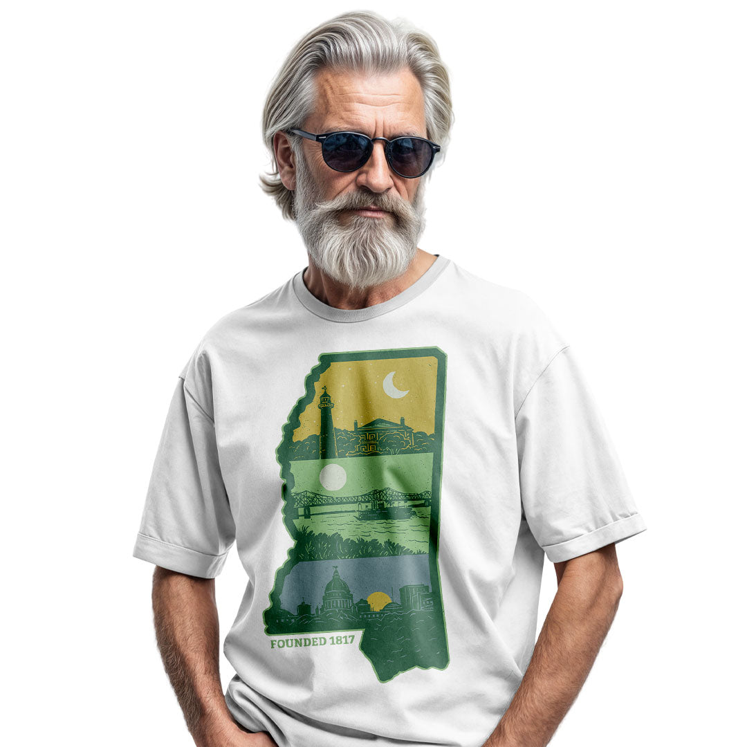 Layers of Mississippi T-Shirt, Vintage Magnolia State Graphic Tee