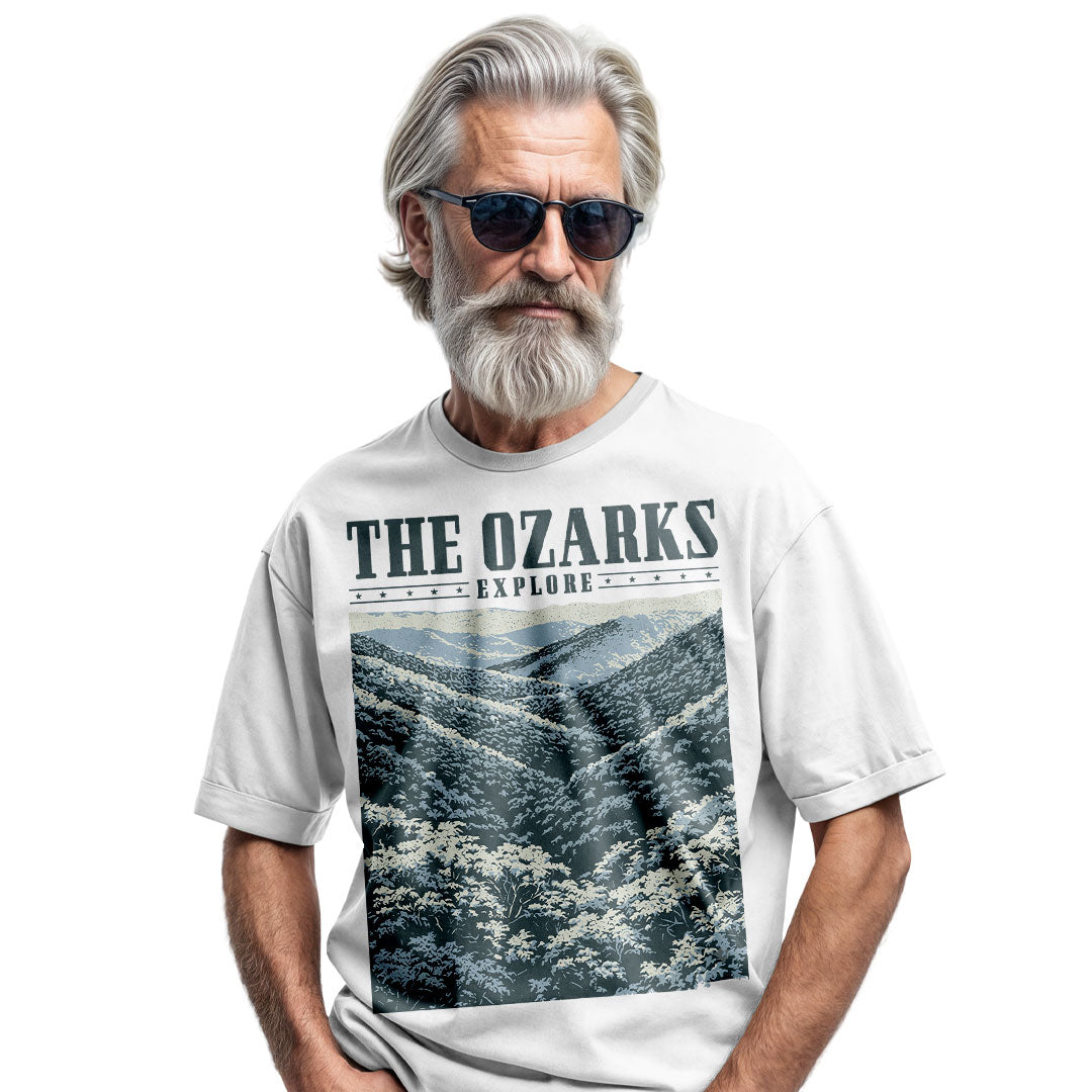 The Ozarks Mountain T-Shirt, Comfort Colors Nature Graphic Tee