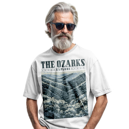 The Ozarks Mountain T-Shirt, Comfort Colors Nature Graphic Tee