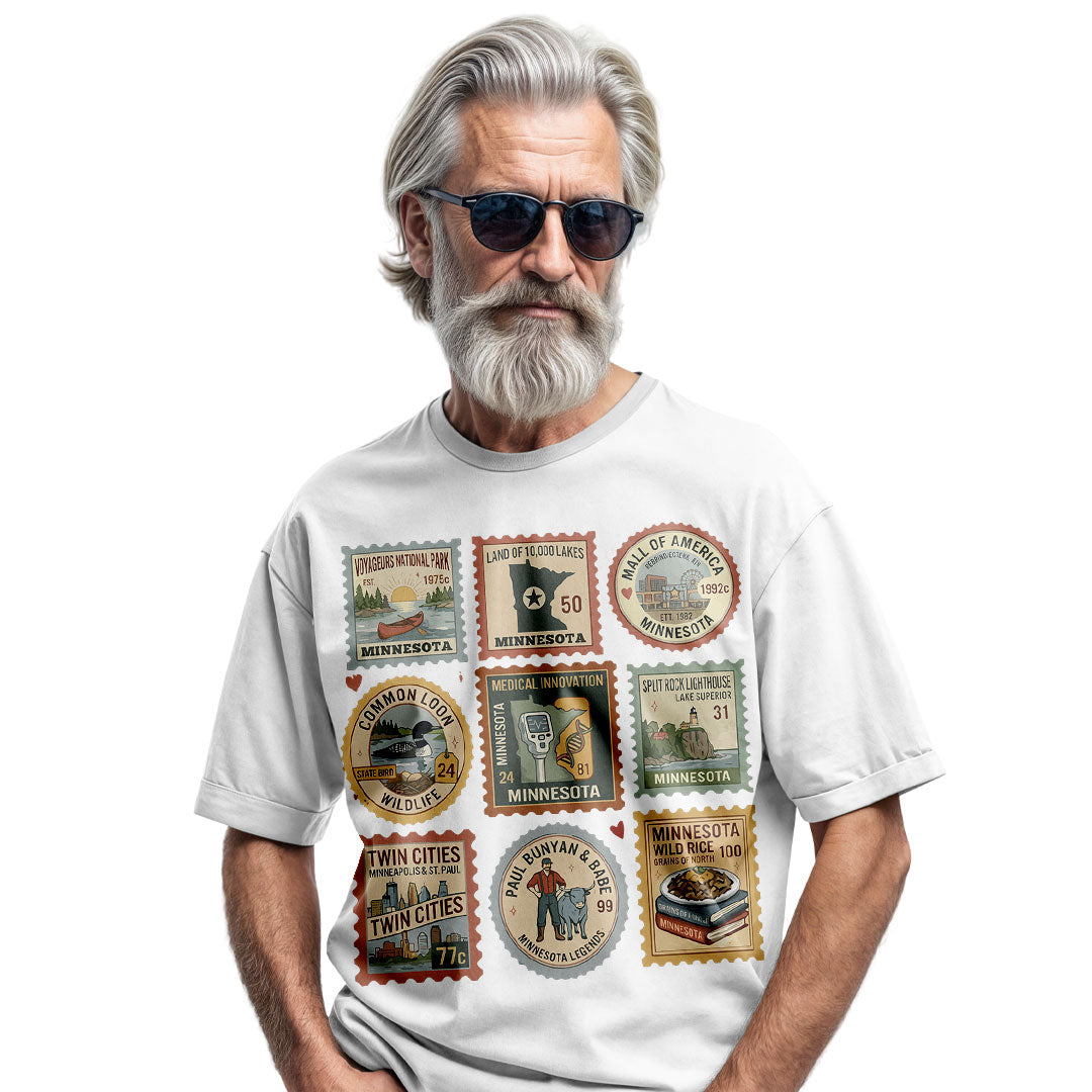 Minnesota State Stamp T-Shirt