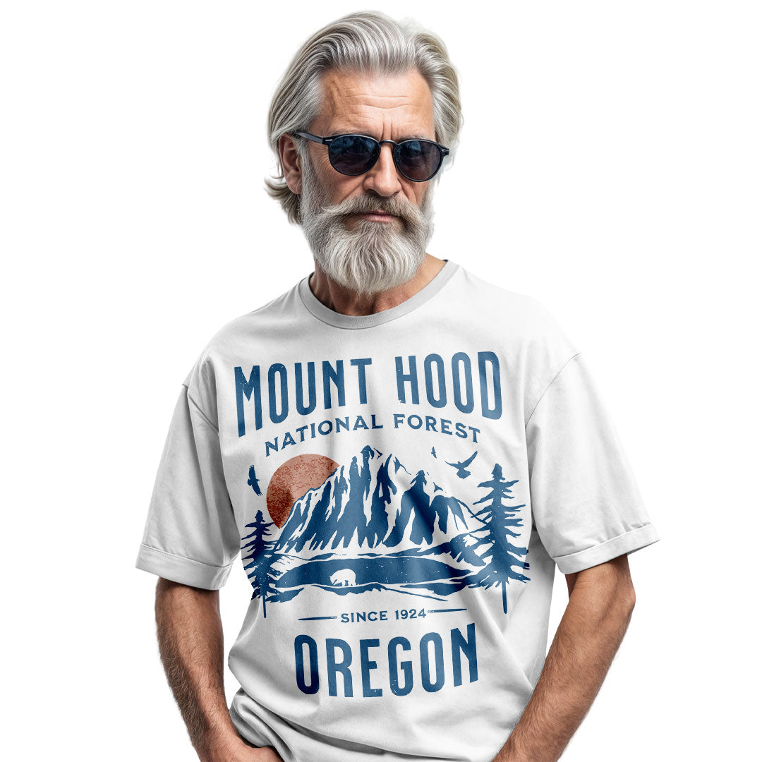 Mount Hood National Forest Comfort Colors® T-Shirt, Oregon Hiking Souvenir Tee