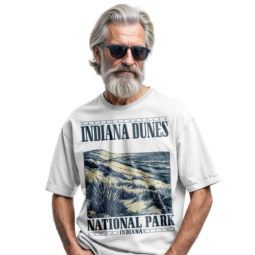 Indiana Dunes Comfort Colors Tee | Retro National Park Shirt