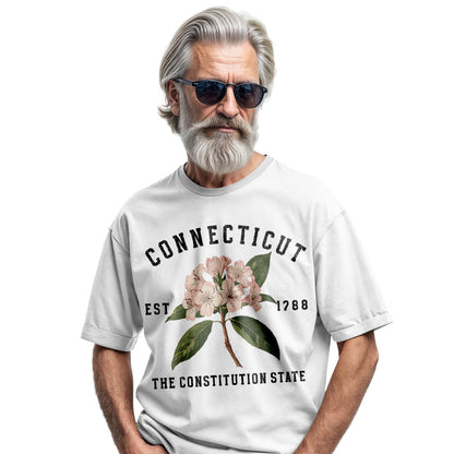 Connecticut Mountain Laurel Flower Tee | Vintage State Floral Shirt
