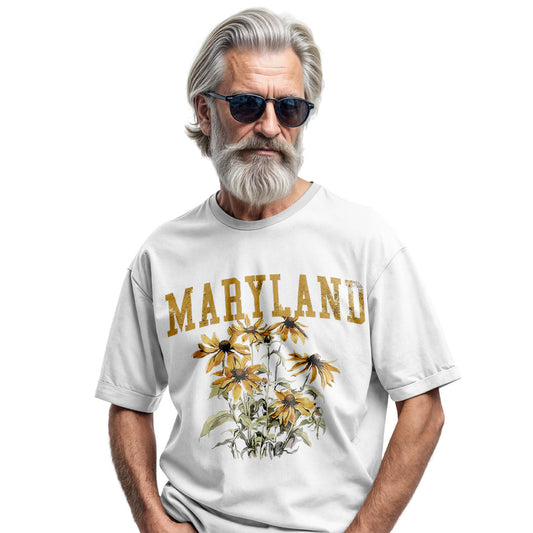 Maryland Black-Eyed Susan Comfort Colors Tee | State Flower Gift Shirt
