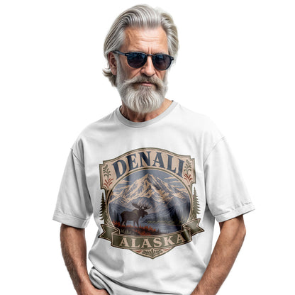 Denali Alaska Vintage T-Shirt | National Park Wildlife Travel Tee