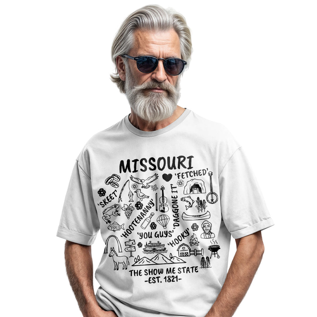 Show Me State Missouri T-Shirt, Midwest Slang Ozark Culture Tee