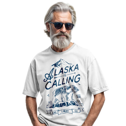 Alaska Is Calling Bear Travel Vacation Shirt