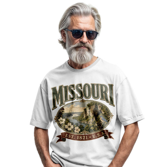 Comfort Colors® Vintage Missouri T-Shirt, Missouri State Pride Tee