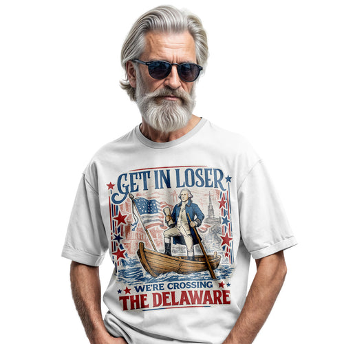 Funny Crossing the Delaware Comfort Colors Tee | Patriotic History Shirt