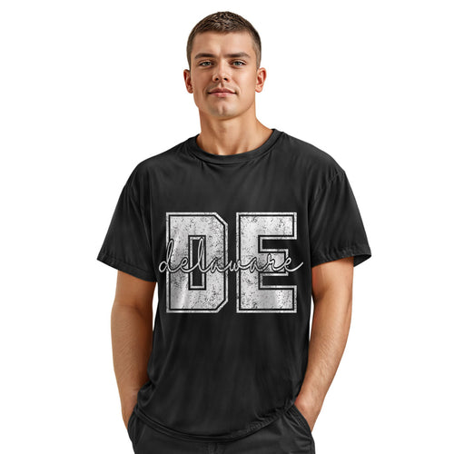 Distressed Delaware Comfort Colors Tee | Retro Varsity State Shirt