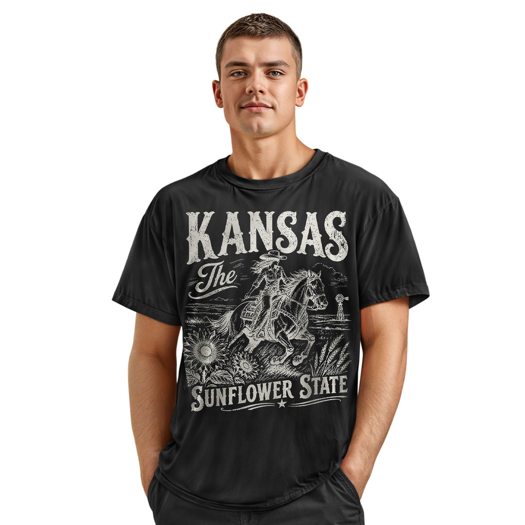 Kansas Sunflower State Comfort Colors T-Shirt