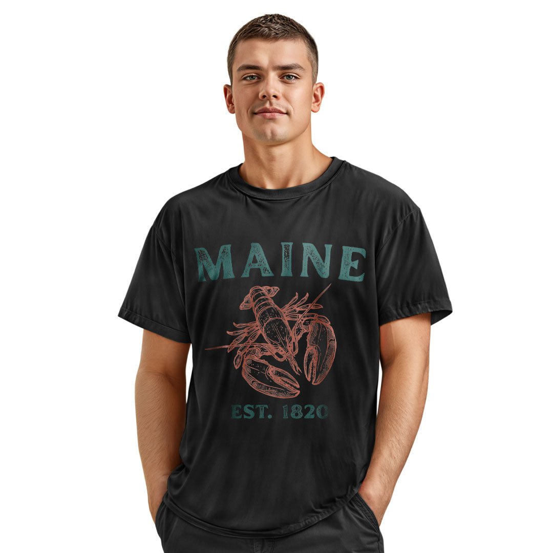 Maine Lobster Comfort Colors Tee | Coastal Souvenir Shirt