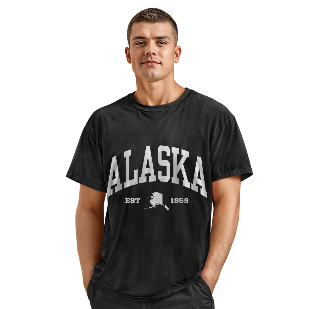 Alaska Map Comfort Colors Tee