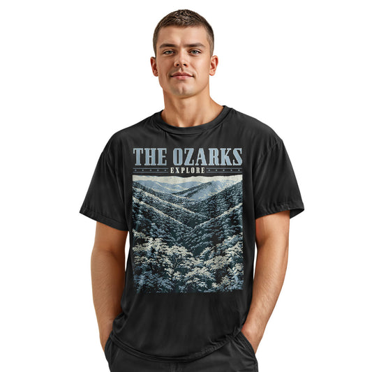 The Ozarks Mountain T-Shirt, Comfort Colors Nature Graphic Tee