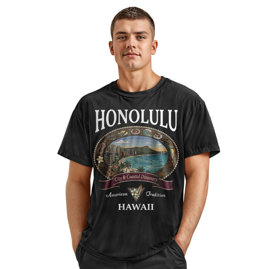 Honolulu Waikiki Beach Comfort Colors Vintage Hawaii Travel Shirt