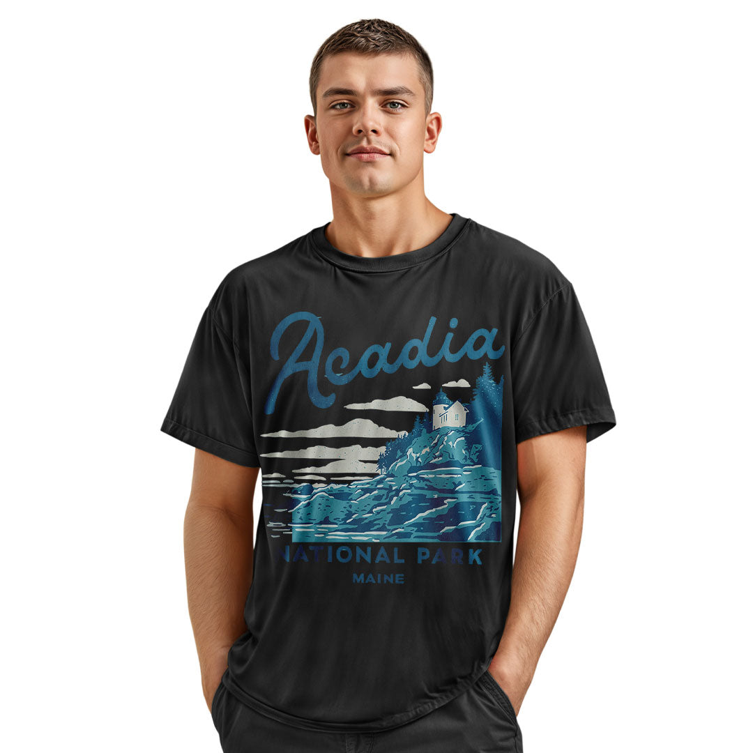 Acadia National Park Maine Tee | Vintage Travel Shirt