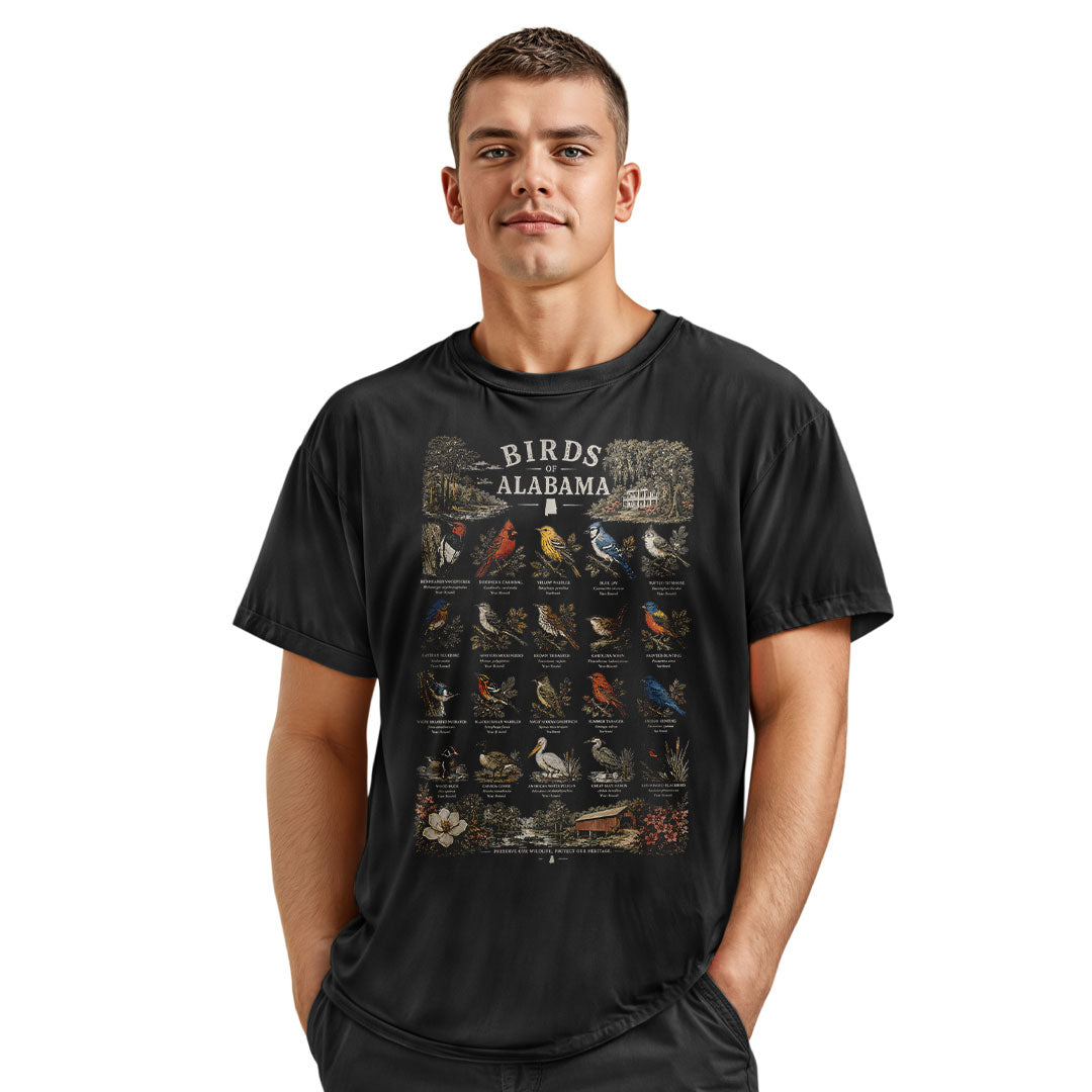 Alabama Birds T-Shirt, Bird Watching Nature Lover Tee