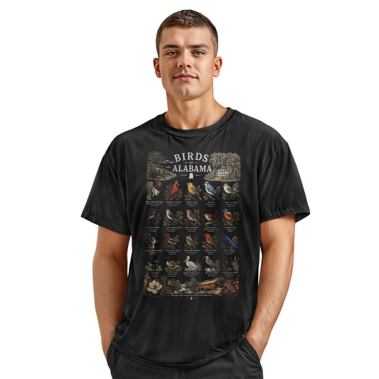 Alabama Birds T-Shirt, Bird Watching Nature Lover Tee