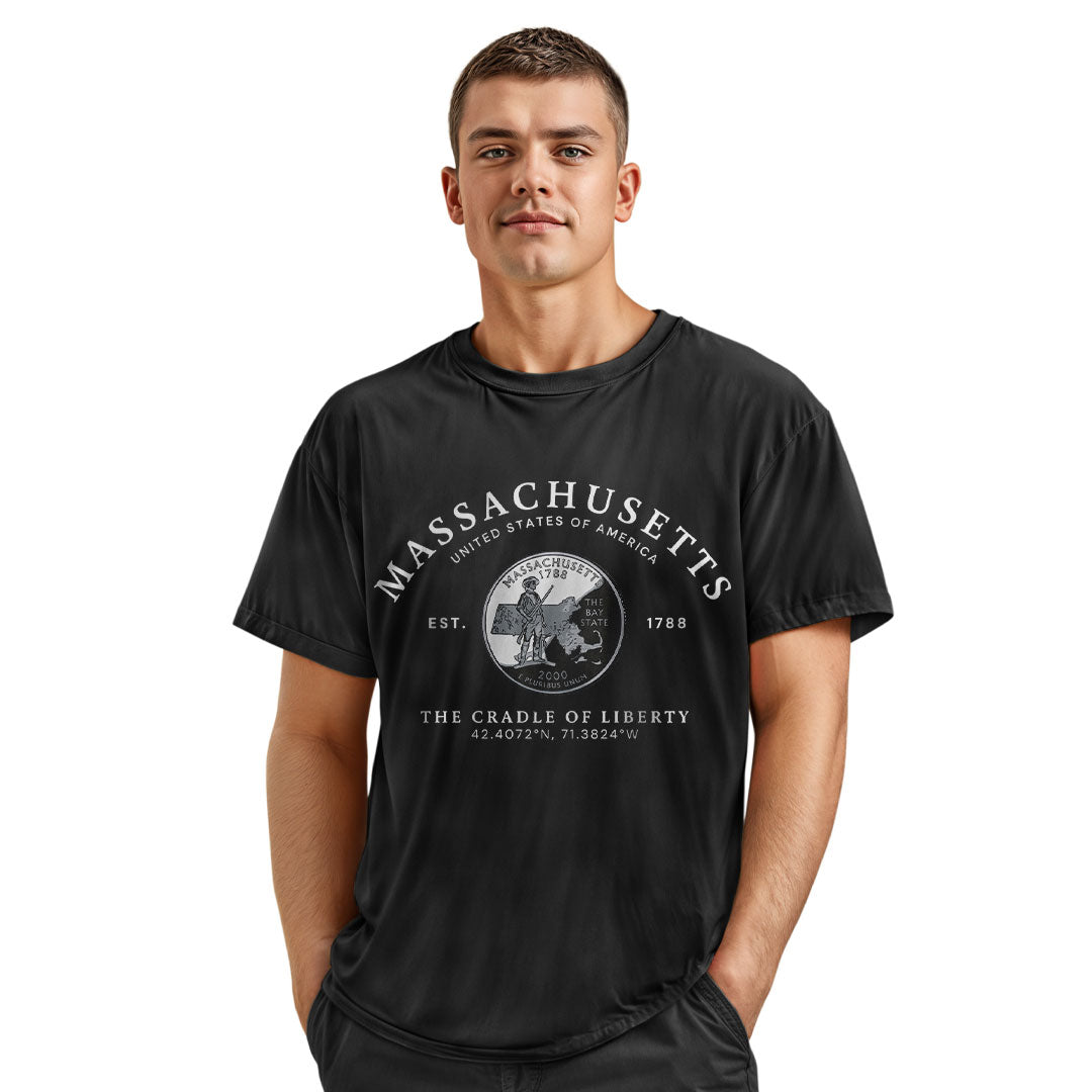 Massachusetts T-Shirt | Bay State Souvenir Tee